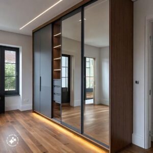 Fitted Wardrobe with Mirrors 