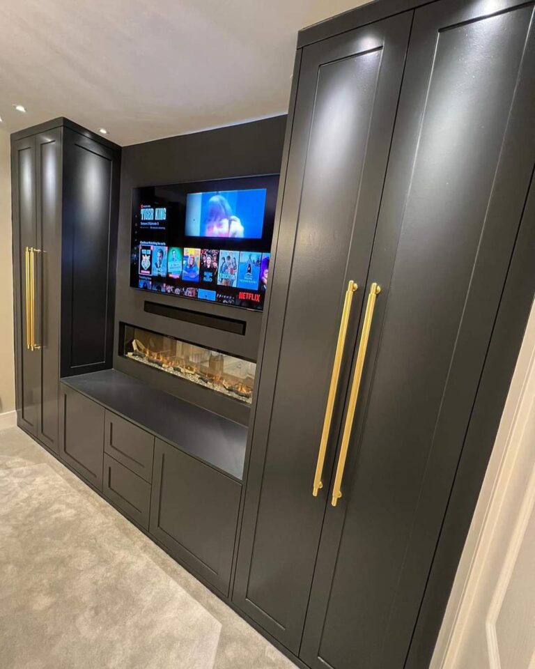 Media Wall Units for Modern Living Rooms | Custom Built-In
